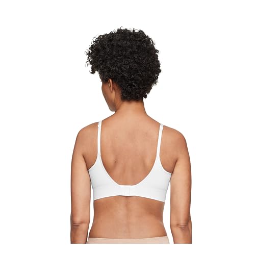 Warner's Blissful Benefits Women's Dig-Free Comfort Band with Seamless Stretch Wireless Lightly Lined Comfort Bra RM0911W - color: White, size: Medium