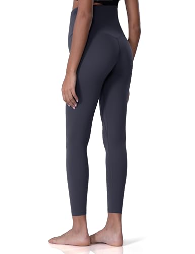 POSHDIVAH Maternity Leggings for Women Pregnancy Yoga Pants - color: Grey, size: Large