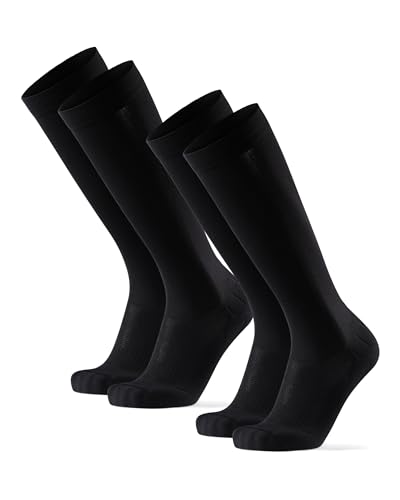 DANISH ENDURANCE Compression Socks, 21-26 mmHg, Circulation Aid, 1 & 2-Pack - color: Black, size: X-Large