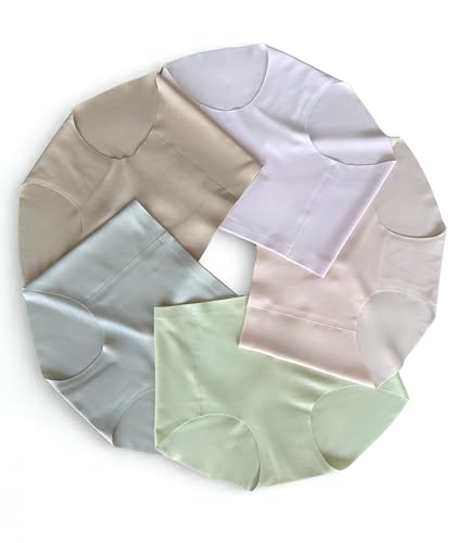 5-Pack Women’s Seamless Pregnancy & Postpartum Underwear, Comfortable Mid-High Waist No-Show Panties - color: Summer