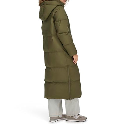 Levi's Women's Cloud Puff Extra Long Puffer Jacket Coat - color: Olive, size: Medium
