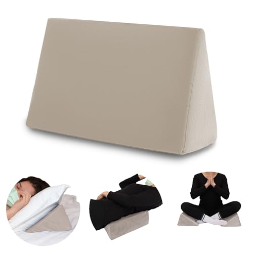 Small Wedge Pillow, Wedge Pillow for Bed Sores, Positioning Pillow - color: 1 Unit, Apricot