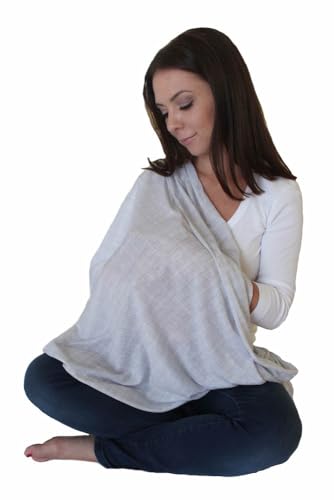 3pk Scarves Breastfeeding Privacy Cover Infinity Scarf Blue, Grey & Black - color: 3pk Heathered Grey, Navy Blue & Solid Black