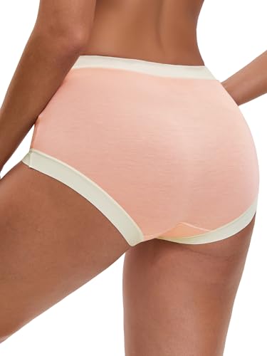 Allegra K Women's Maternity Full Coverage Briefs Plus Size High Waisted Elasticity Invisible Panties - color: Pink, size: Small