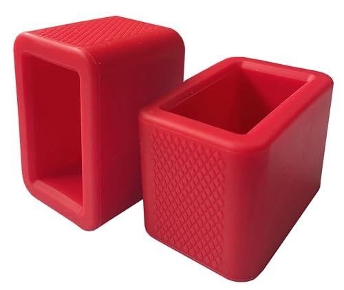 2 PCS Seat Belt Buckle Holder, Silicone Auto Rear Seatbelt Buckle Booster- Keep Upright and Stable, Suitable for Kids - color: Red