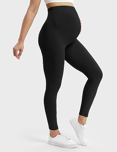 Buttergene 1 Pack Buttery-Soft Maternity Leggings - color: Ink Black, size: Small