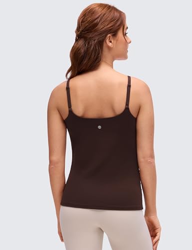 CRZ YOGA Maternity Nursing Tank Tops - color: Hot Fudge Brown, size: X-Large