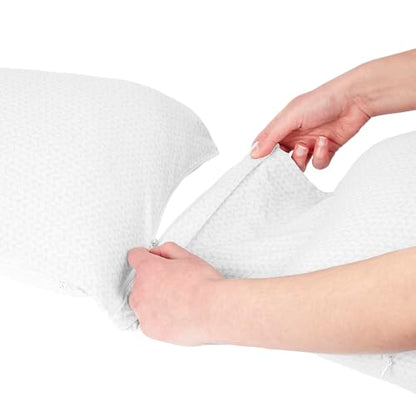 Babymoov XXL B.Love Maternity Pillow - Premium Organic Pregnancy Body Pillow for Sleeping & Side-Sleeping (Oeko-TEX Certified)