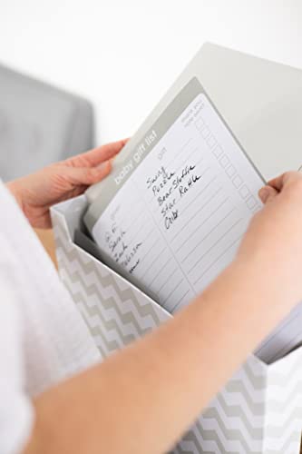 Pearhead Baby Briefcase and Document Organizer, Grey Chevron - color: Gray Baby File Organizer