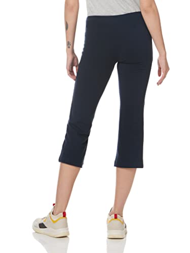 Jockey Womens Cotton Stretch Slim Flare Capri - color: Dark Navy, size: Large