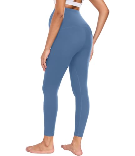 wirarpa Women's Maternity Leggings Over The Belly Buttery Yoga Pants 25" - color: Iceberg Blue, size: X-Small
