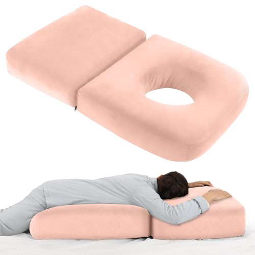 Pregnancy Belly Pillow for Sleeping, Full Body Pregnancy Massage Pillow - color: Pink