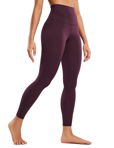 CRZ YOGA Super High Waist Leggings 25" - color: Deep Purple, size: Medium