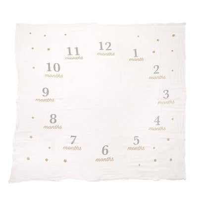 Pearhead Hello World Baby Milestone Blanket and Photo Prop