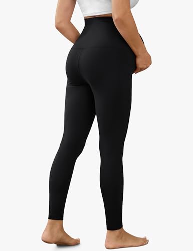 VALANDY Creamlush 2/4 Pack Maternity Leggings with Pockets Over the Belly - color: Black/Black, size: Large