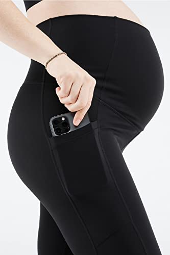 Fabletics Women's PureLuxe High-Waisted Maternity 7/8 Legging, Workout, Yoga, Light Compression, Buttery Soft - size: XX-Small