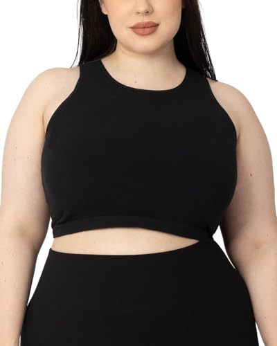 Kindred Bravely Sublime Longline Nursing Bra for Breastfeeding, Maternity - color: Black, size: 1X
