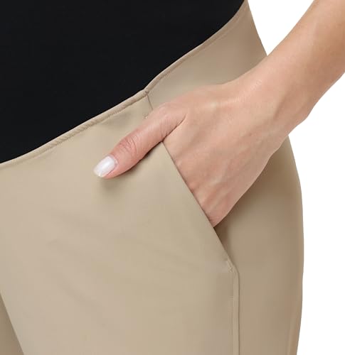 Maternity Pants Over Belly Pregnancy Casual Scrub Pant - color: Khaki, size: XX-Large