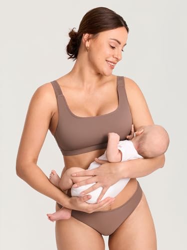 MOMANDA Pumping & Nursing Bra Hands Free - color: Brown Purple