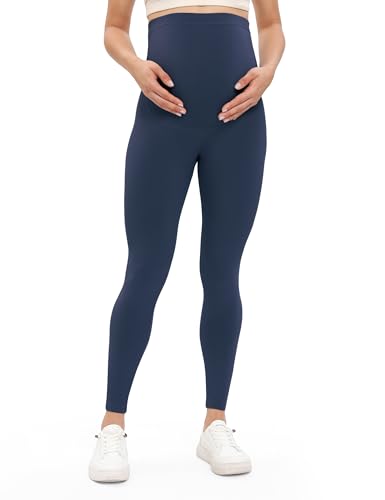 Buttergene 1 Pack Buttery-Soft Maternity Leggings - color: Navy Blue, size: Large