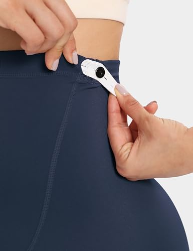 Buttergene 3 Pack Maternity Leggings with Elastic Band - color: 3pack Ink Black/Navy Blue/Brown, size: Small