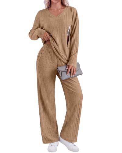 Huukeay 2 Piece Postpartum Nursing Sets - color: Light Brown, size: X-Large