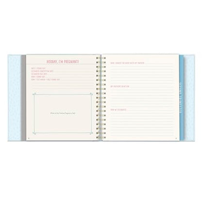 Studio Oh! Pregnancy Journal Bump for Joy Hardcover 9 x 9 in Books Blue - color: Blue
