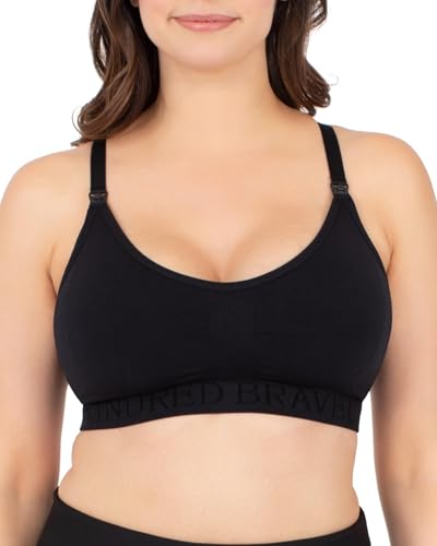 Kindred Bravely Sublime Low Impact Maternity Nursing Sports Bra, Racerback - color: Black, size: Small