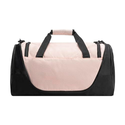 PUMA womens Candidate Duffel Bag with Removable Strap & Shoe Pocket - color: Black/Light Pink