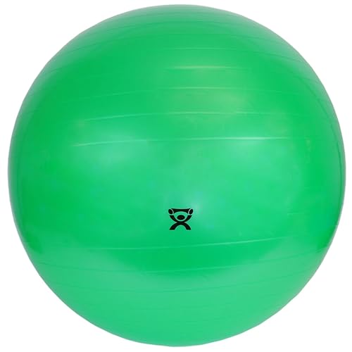Cando Non-Slip Vinyl Inflatable Exercise Ball - color: Green