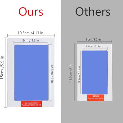 Large Inkless Hand and Footprint Kit, Baby Keepsake, 2-Pack - color: Green and Blue