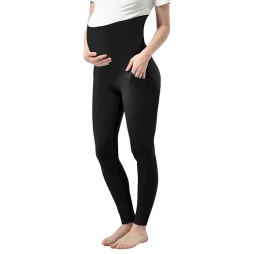 Stanpetix Maternity Joggers for Women Pregnancy Sweatpants - color: Black, size: X-Large