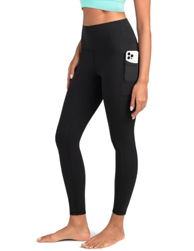 Colorfulkoala Essential 7/8 Leggings with Pockets - color: Black, size: Large