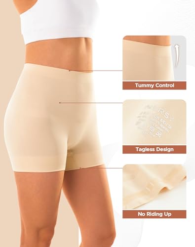 INNERSY Women's Tummy Control Shapewear Shorts Underwear 3-Pack - color: Basics, size: Medium