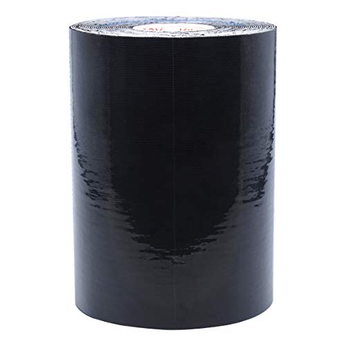 Kinesiology Tape Extra Wide 2 inch 4 inch x 16.4 feet Roll Waterproof Latex Free Athletic for Pain Relief, Muscle Support, Recovery - color: Black, size: 4 Inch x 16.4 Feet (1 Roll)