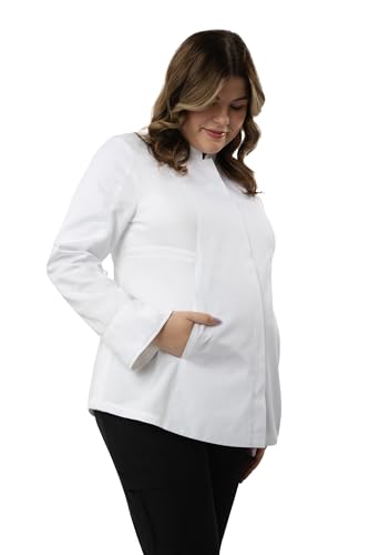Chef Works Women's Essential Maternity Chef Coat - size: Large