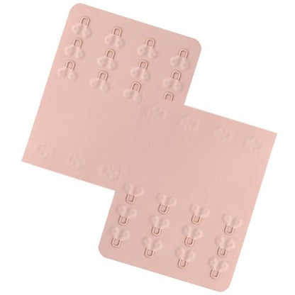 SAMGU Women's Soft Bra Extender 2 Hook / 3 Hooks / 4 Hooks Seamless Comfortable Bra Strap Extender Extension - color: 2pcs Apricot, Hook Spacing: 4 Hook 3/4 in