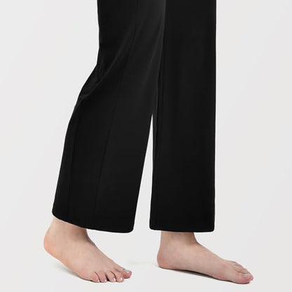 Ipletix Maternity Work Wide Leg Lounge Pants - color: Black, size: Small
