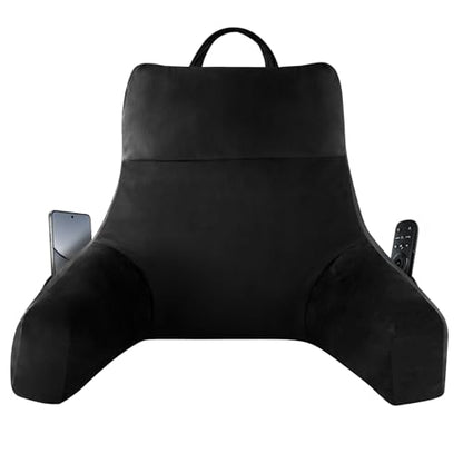 IPYNBAP Back Pillow for Bed Sitting up, Reading Pillow, 18 Inch, Black - color: Black, size: Small(18inch)