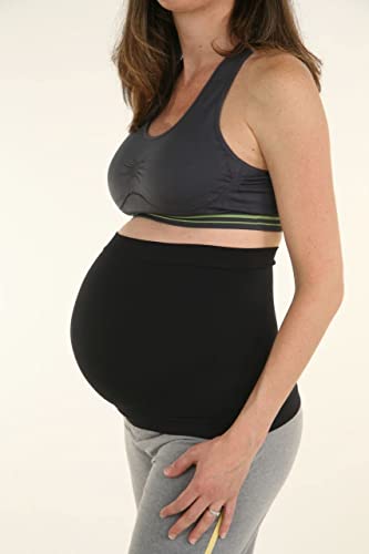 MommySafe Pregnancy Belly Support Band - RF-EMF Shielding Maternity Belly Band, Pregnancy Must Haves (Medium, Black) - size: Medium