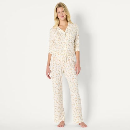 Amazon Essentials x Sofia Grainge Mommy and Me Long Sleeve Pajama Set - color: Ivory Squirrel Picnic, size: Medium