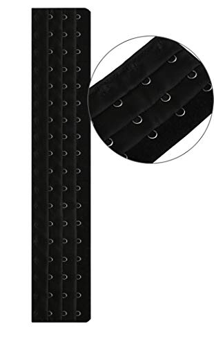 Corset Bra Extender Hook 3/4 Inch Spacing - color: 4pcs:18hook/White&black