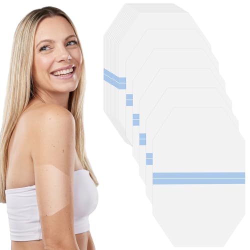 Maitys 30 Pcs Arm Lifts Tapes 5 x 7 Inch Thigh Lifts Invisible Waterproof Transparent Cellulite Adhesive Body Tape for Women Skin Arm Leg Abdomen (Octagon) - style: Octagon