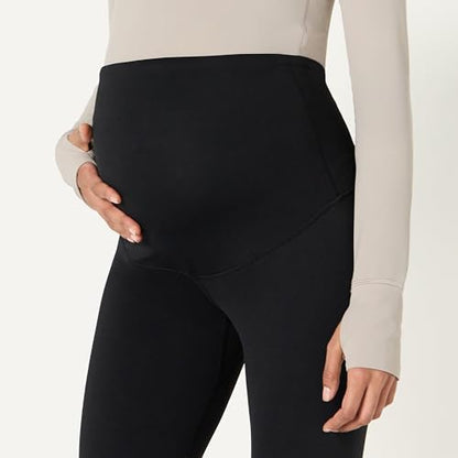 Amazon Essentials Women's Maternity High-Rise Over the Belly Formflex Full Length Legging, Soft, Moisture Wicking - color: Black, size: Medium