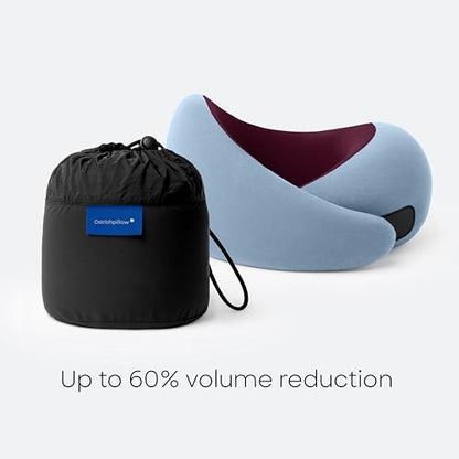 Ostrichpillow GO Travel Pillow, 360° Memory Foam Support, Soft & Washable - color: Dawn