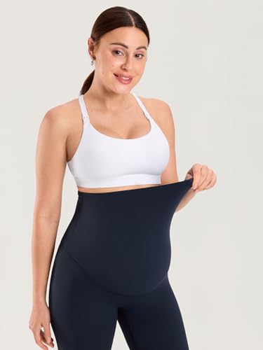 MOMANDA Flared Maternity Leggings 31.5" - color: Twilight Blue, size: Medium