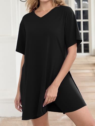 Plus Size Women 2 Piece Outfits Shorts Sets with Pockets - color: Black, size: XX-Large