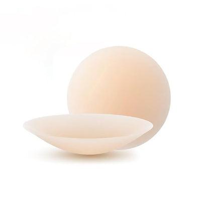 Nipple Covers, Reusable Sticky Silicone Pasties for Women, No Show - color: Crème