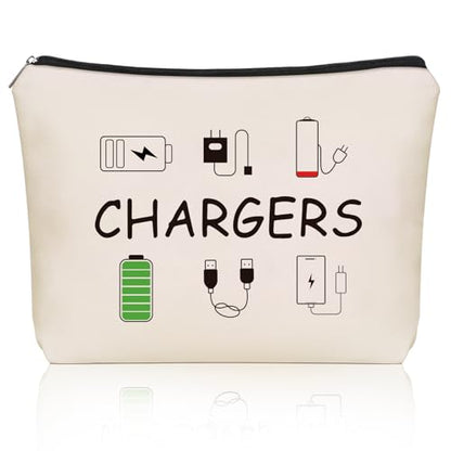 Cable Charger Makeup Bag,Charging Cord Electronics Accessories Travel Pouch - style: Chargers