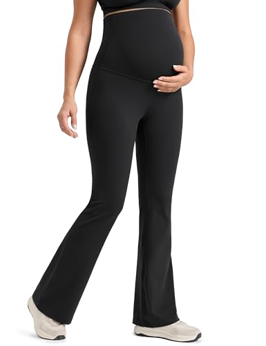 CRZ YOGA Maternity Flare Leggings 31" - color: Black, size: Medium